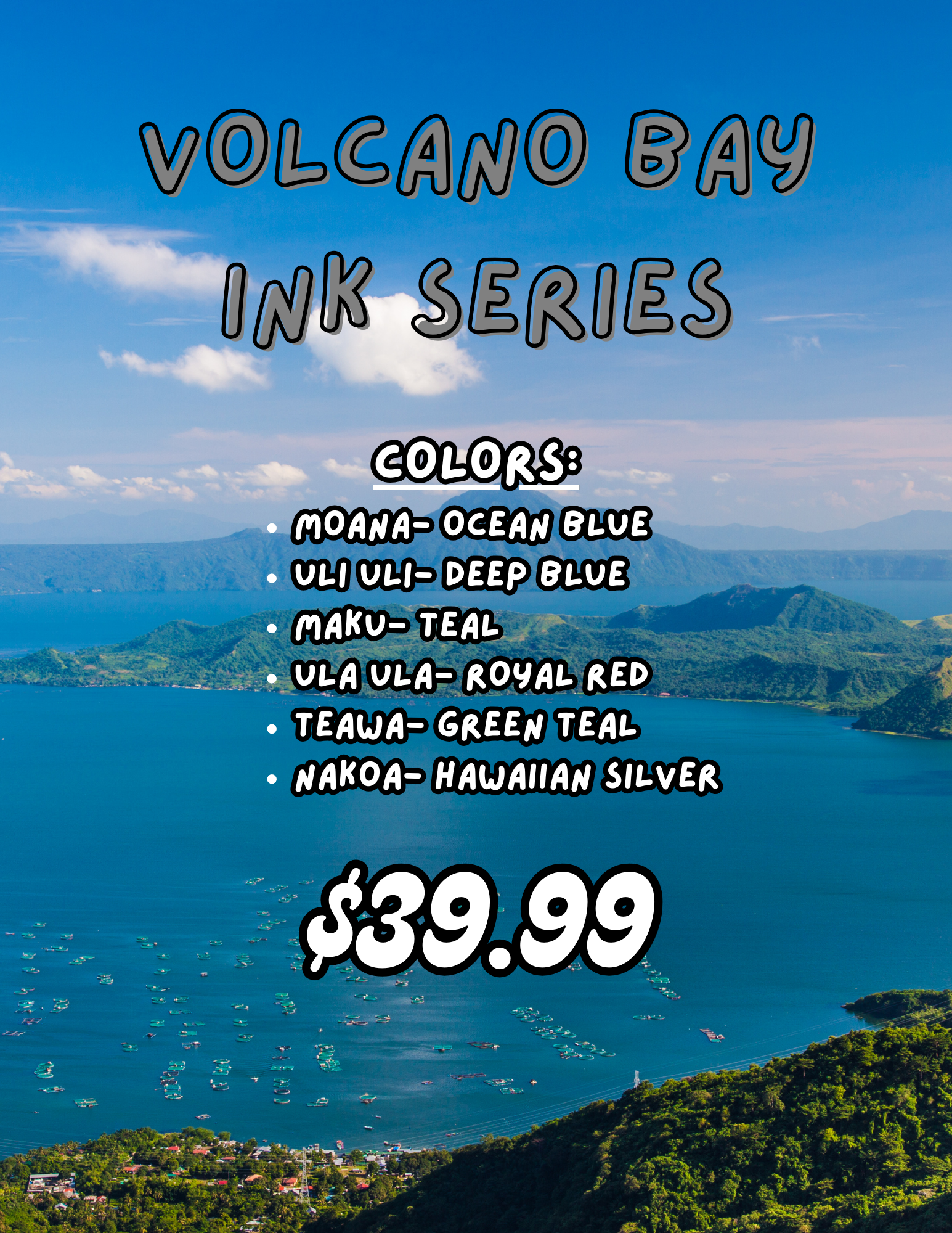 Volcano Bay Alcohol Ink Series